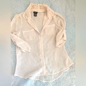 Rue21 Sheer Cover Top NWOT